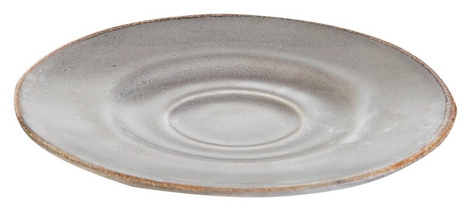 15 Ø NATURE CreaTable St), cm, mit (1 Steinzeug, Grau, COLLECTION, Untertasse Spülmaschinenfest Reaktivglasur,