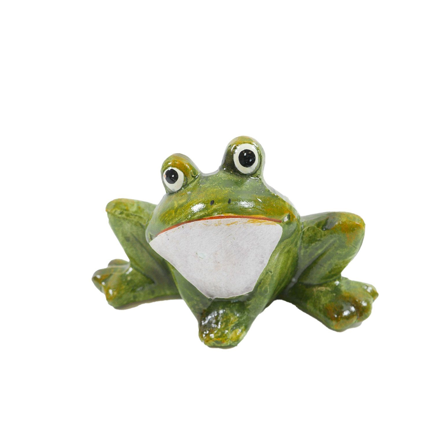 B&S Dekofigur Frosch grün Keramik 10,8x5,8x7,7 cm