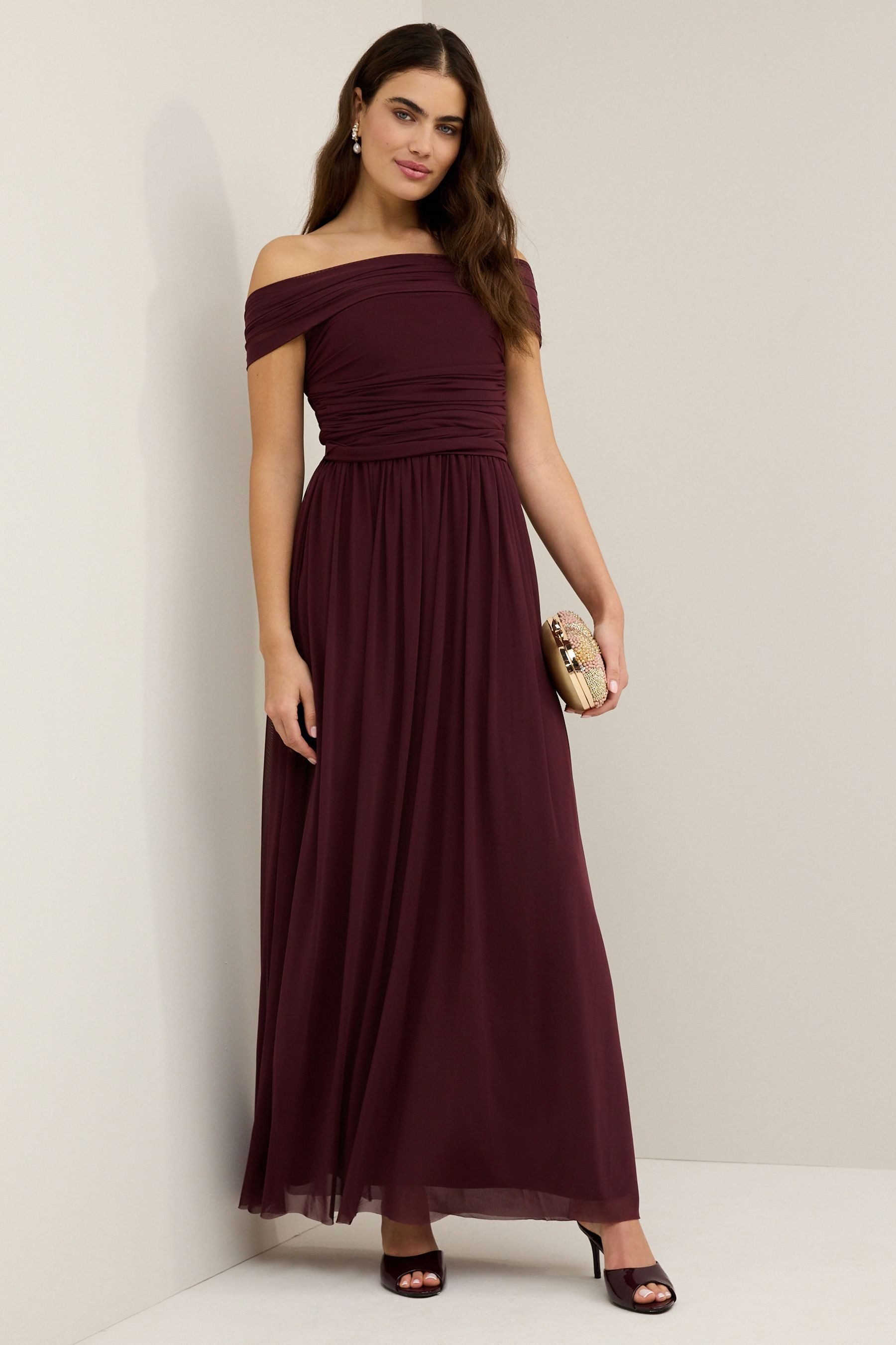 Partykleid Multiway-Brautjungfernkleid aus Mesh
