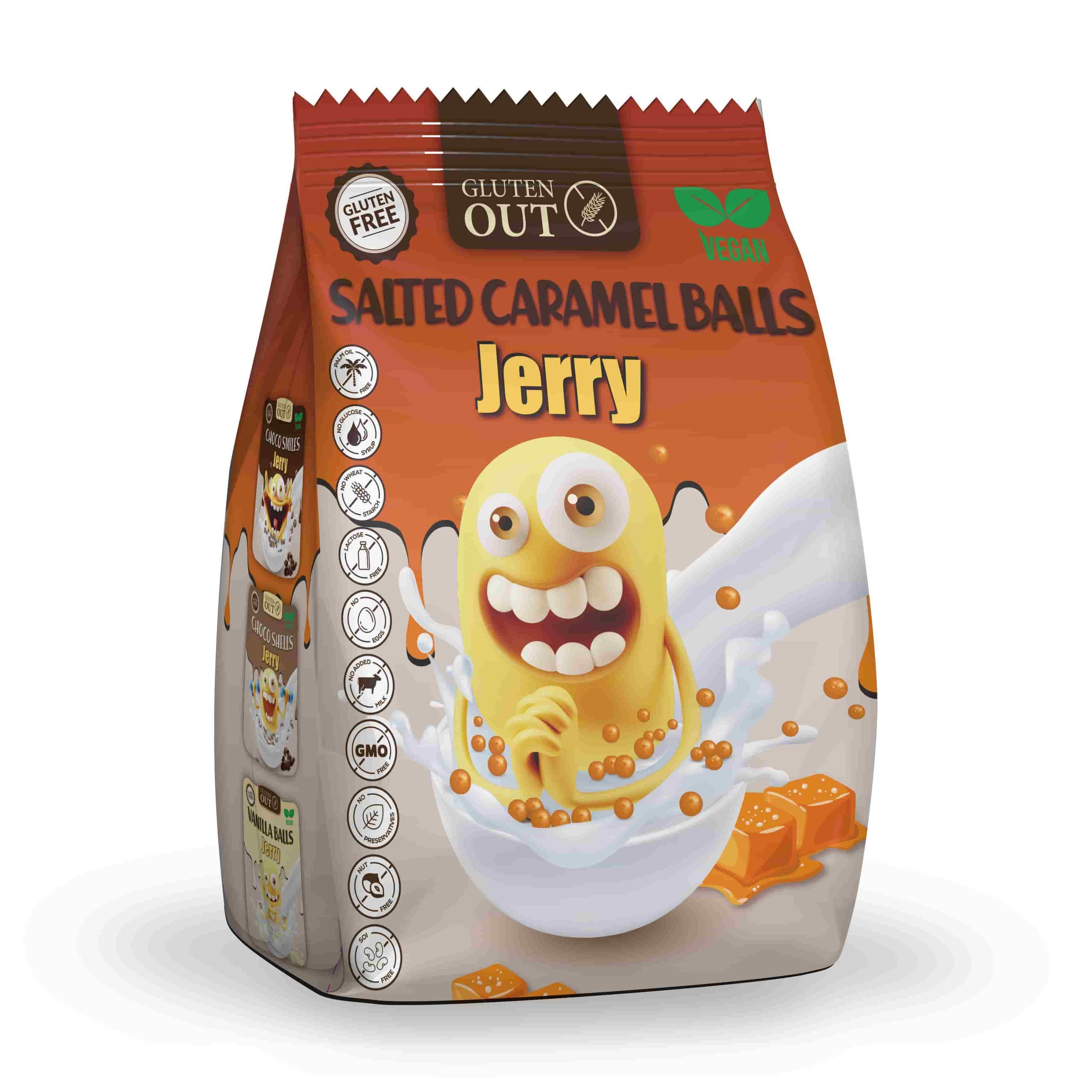 Nerano Cerealien, Nerano Salted Caramel Balls Jerry Frühstücksgetreide Vegan 375g