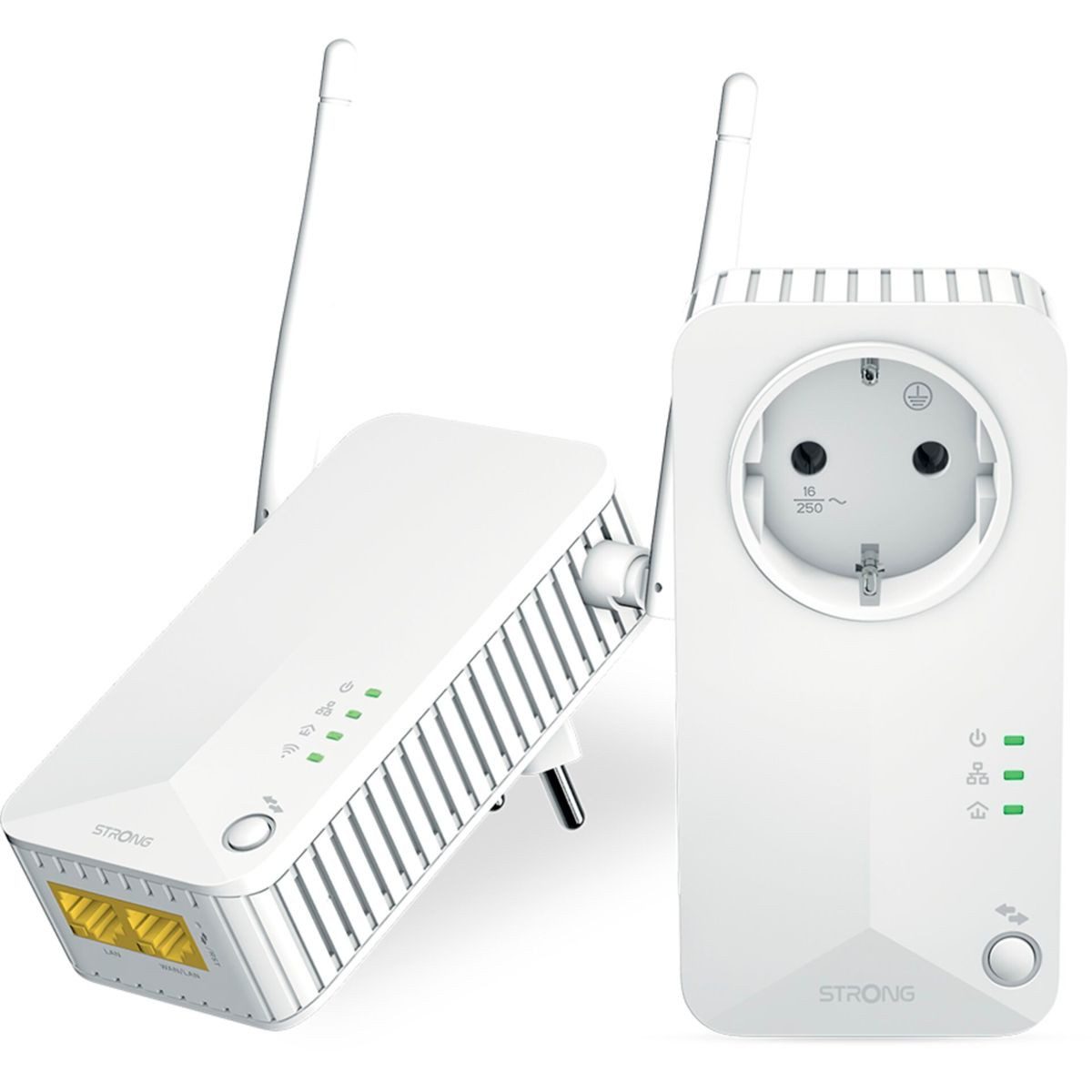 Strong POWERLWF600DUOEUV2 Powerline Wi-Fi 600 Kit Netzwerk-Adapter