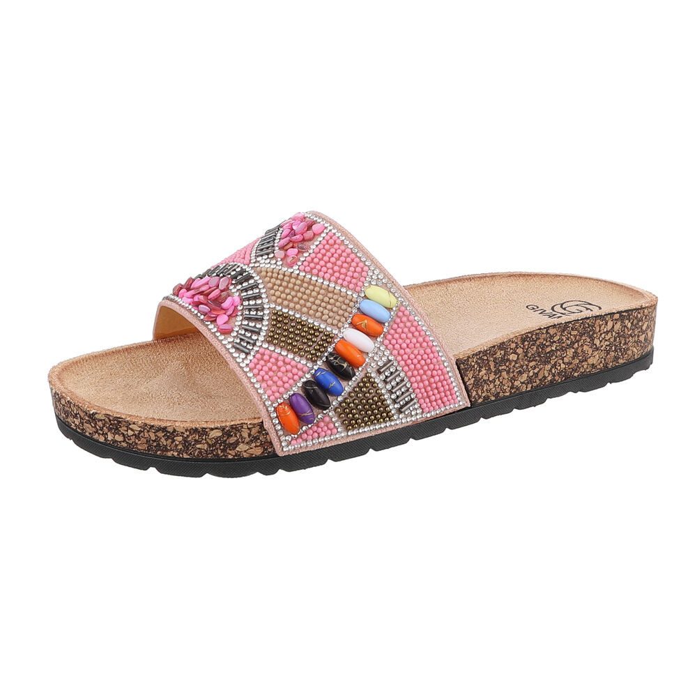 Ital-Design Damen Mules Freizeit Pantolette (86706221) Flach Pantoletten in günstig online kaufen