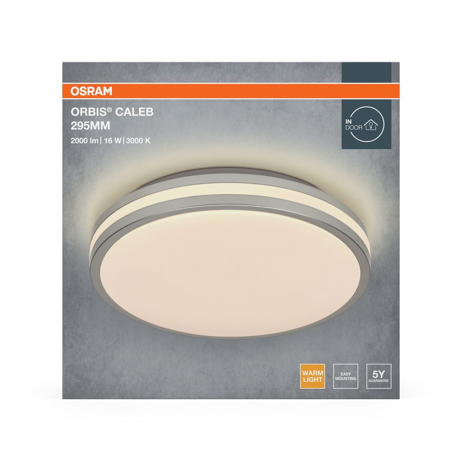 Licht-Erlebnisse Deckenleuchte ZARESIN, LED fest integriert, Warmweiß, LED rund D: 29.5 cm 3000 K 1000 lm Modern