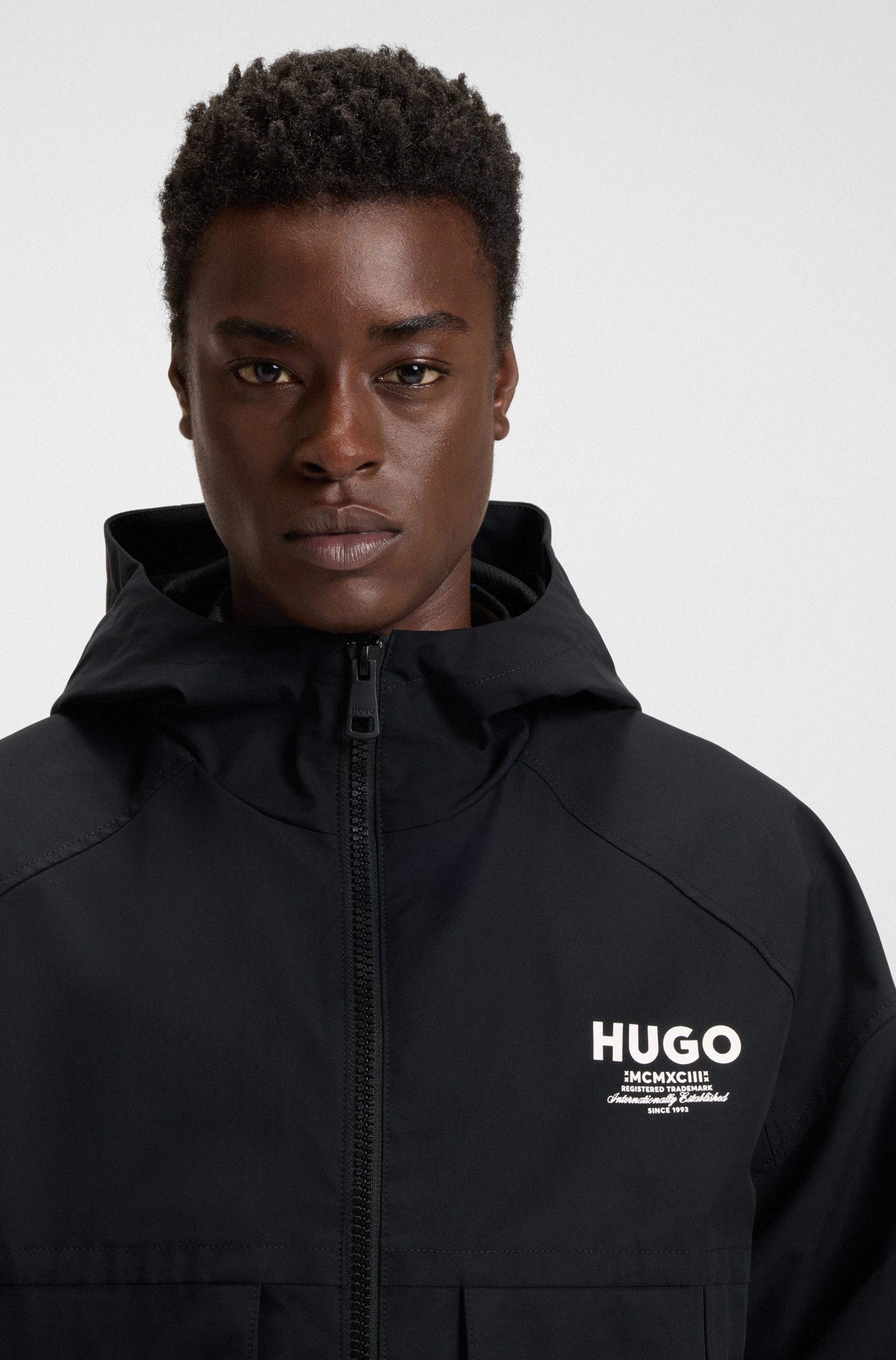 HUGO Blue Outdoorjacke Bod regular fit, mit Kapuze günstig online kaufen