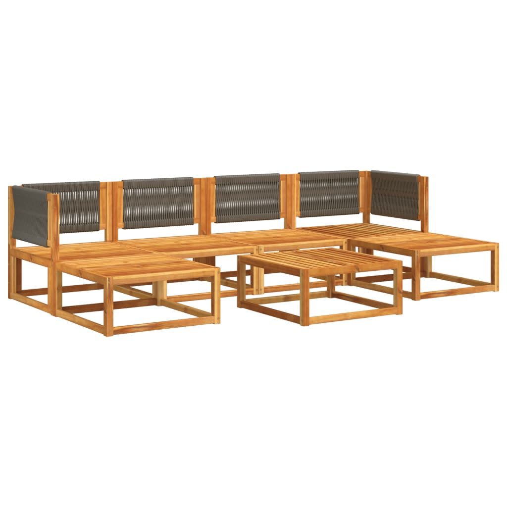 vidaXL Loungesofa 7-tlg. Garten-Sofagarnitur mit Kissen günstig online kaufen
