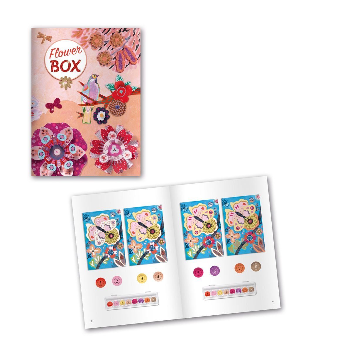 mit Kreativset 6 Aktivitäten Multi-Activity Kinder Kit für Blumengarten DJECO