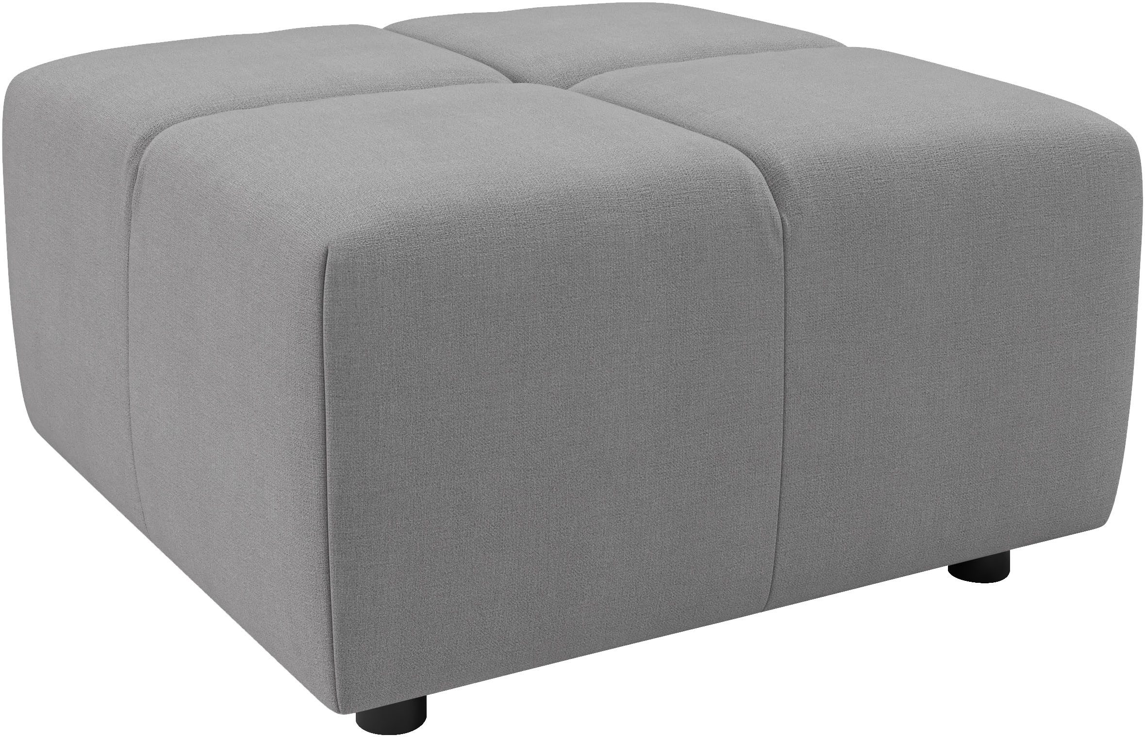 Home affaire Polsterhocker Ancona, Polsterhocker passend zum Sofa, Breite 107 cm, passend zur "Ancona"-Polsterserie, auch in Cord + Easy Care