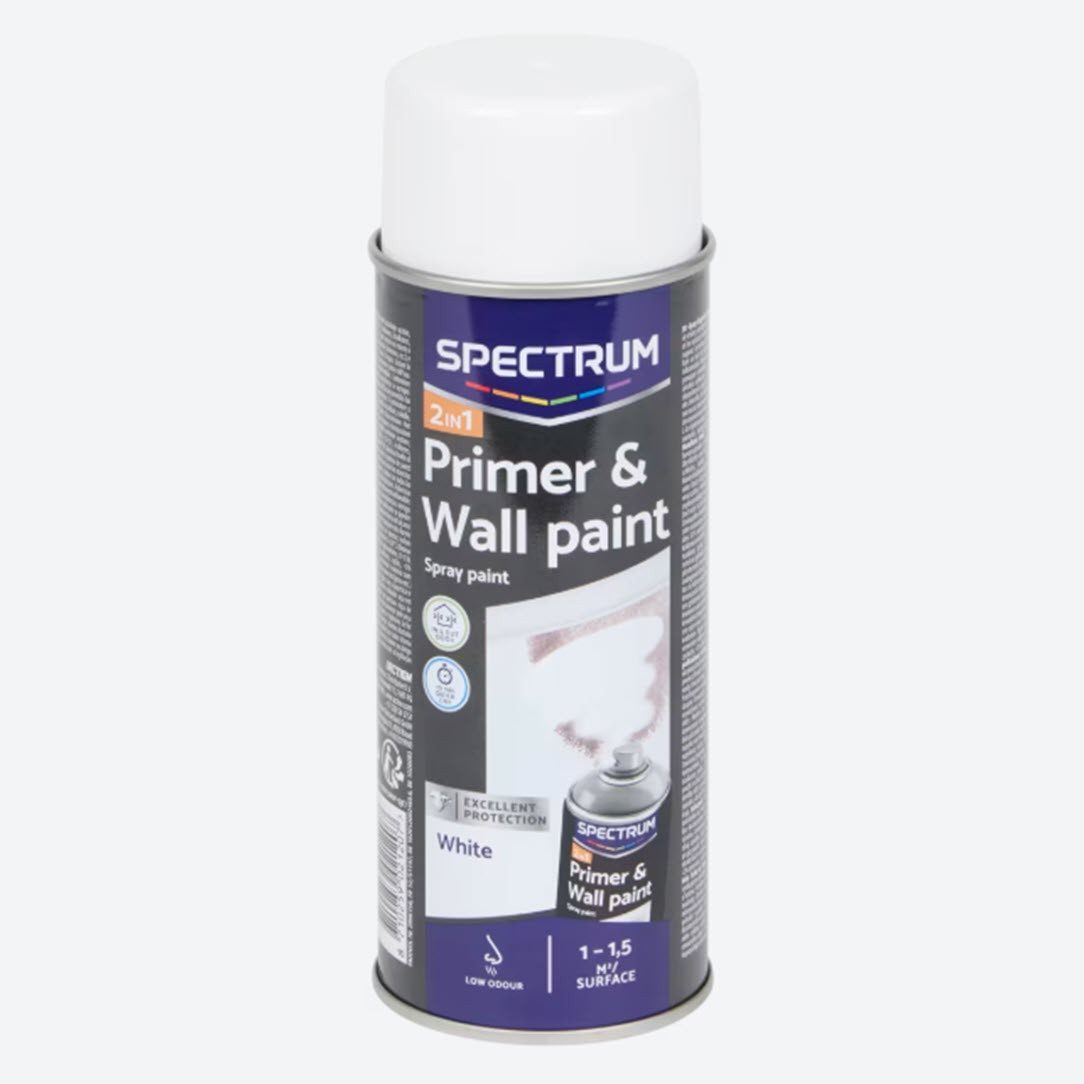 Spectrum Sprühlack-Grundierung Grundierung u. Wandfarbe weiss Primer u. Wall Paint