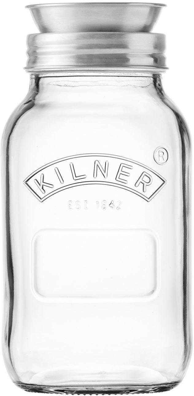 KILNER Spiralschneider (Kilner-Glas mit Spiraliser-Aufsatz), 1 Liter