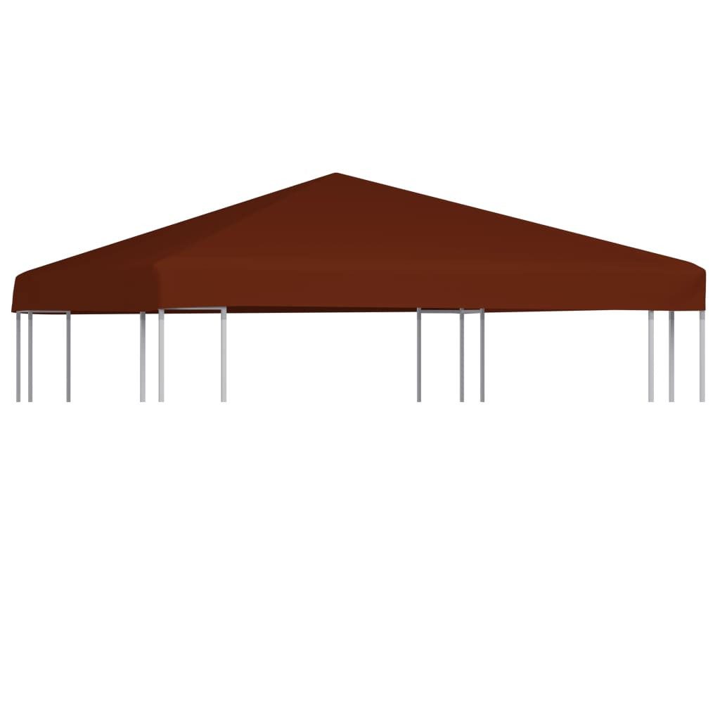 vidaXL Pavillon-Ersatzdach Pavillondach 310 g / m² 3x3 m Terrakotta, 300 x 300 cm