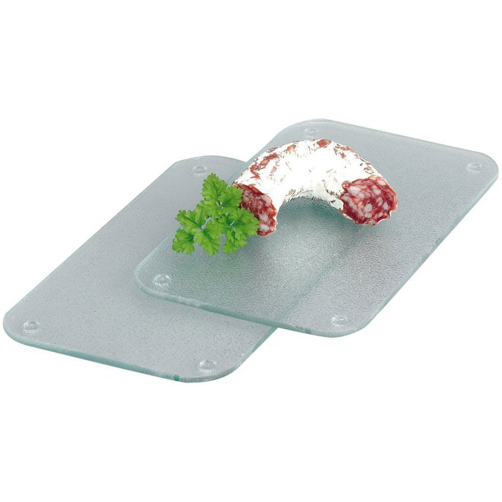 Zeller Present Schneidebrett Glasschneiderbrechttchen 25x15 cm, 2 Stück im Set, ZELLER, Glas, (2er-Set)
