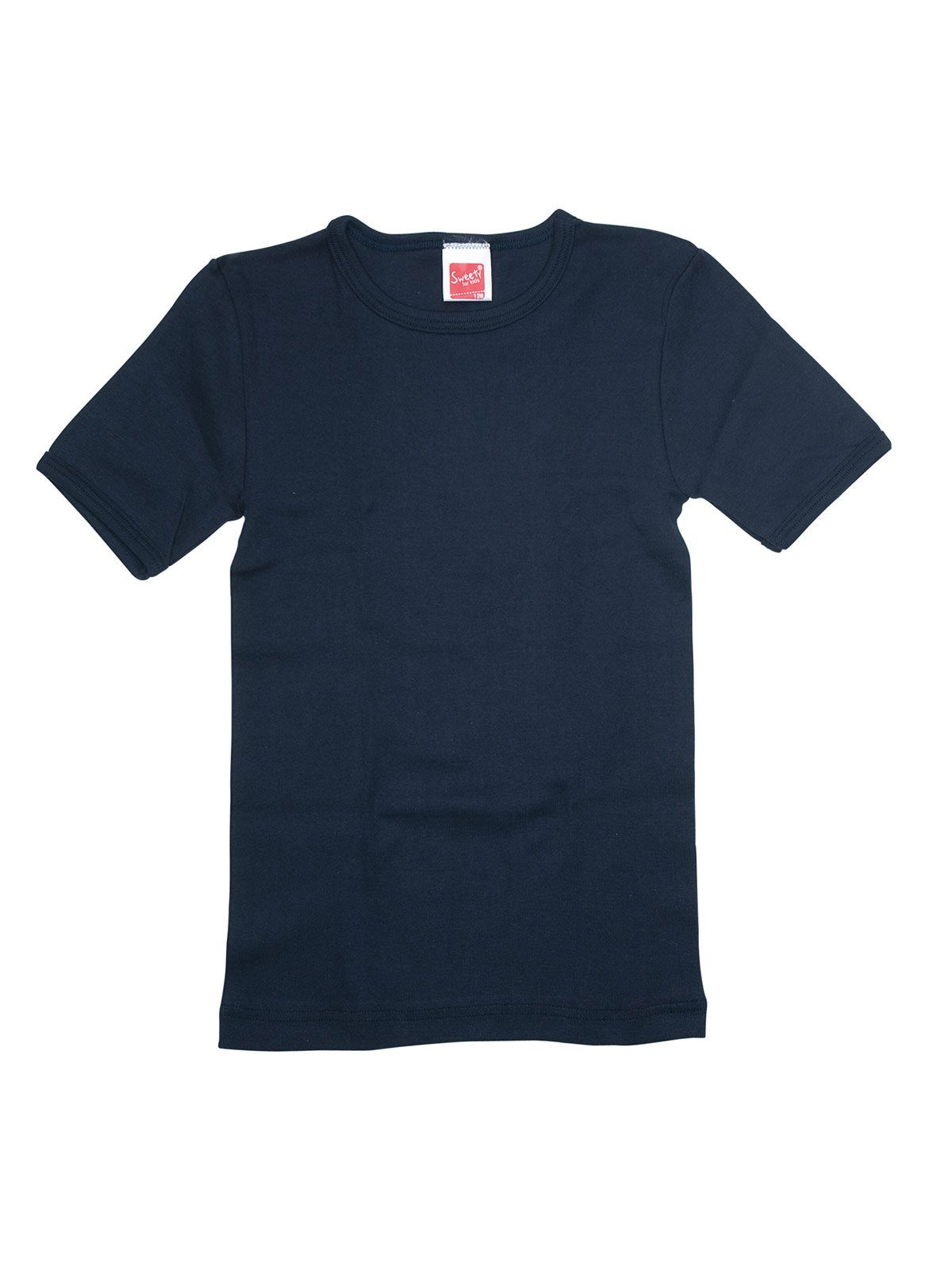 (Spar-Set, 2-St) Shirt hohe Sparpack Winterwäsche Kids weiss Sweety Achselhemd for Kinder navy Markenqualität 2er