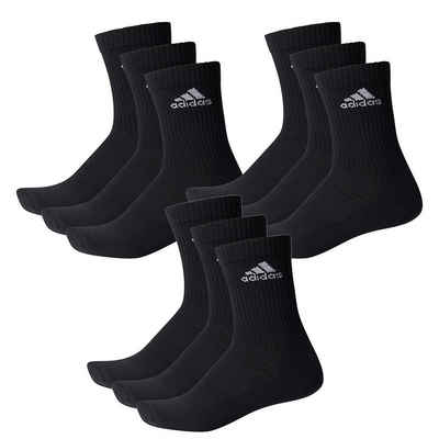 adidas Performance Socken 3S CUSHIONED CREW 9P (Spar-Pack, 9-Paar, 9er-Pack)
