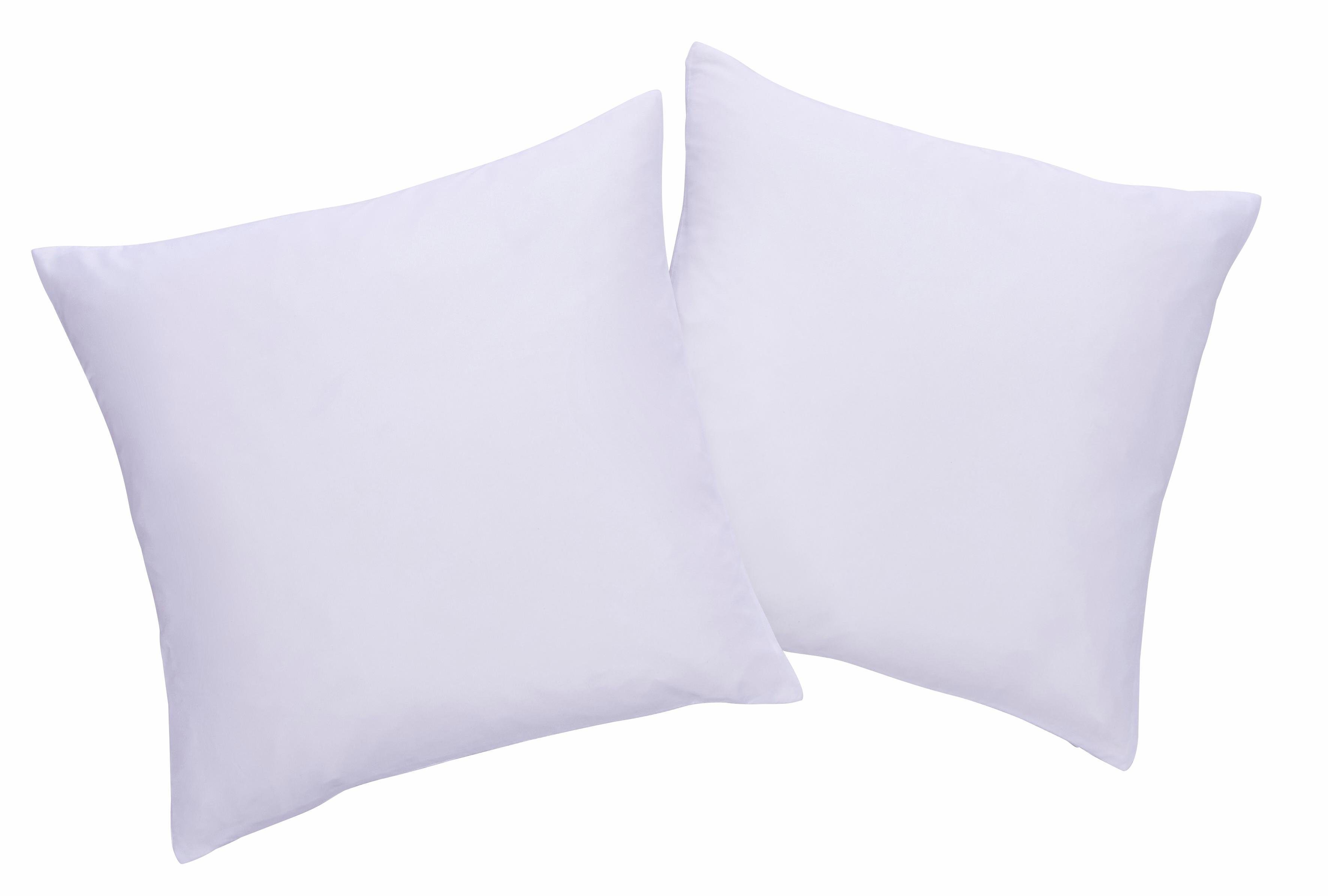 OTTO home Dekokissen Parry Microfaser, 2-er Set, unifarben, Kissenhüllen ohne Füllung, mit Reißverschluss