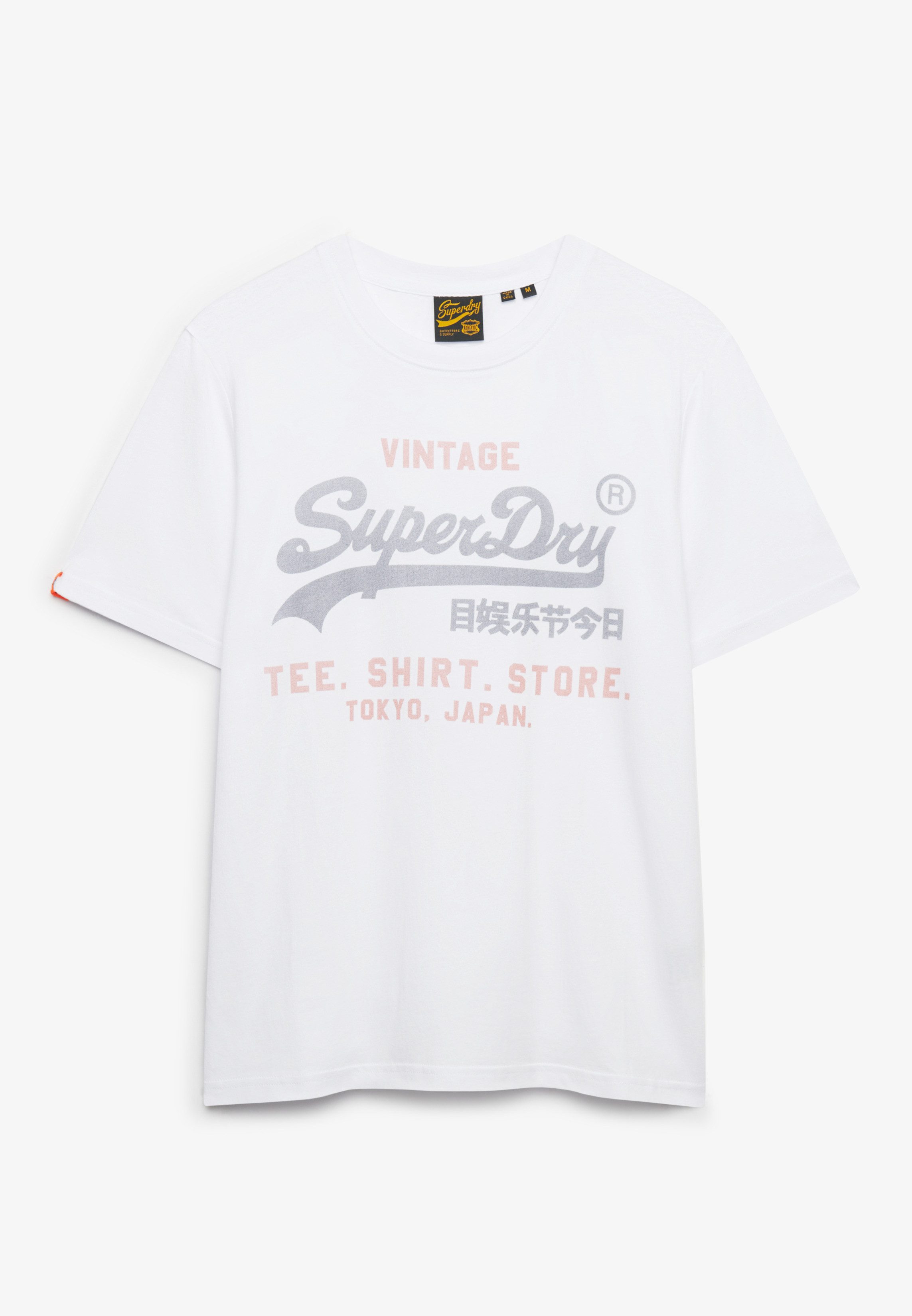 Superdry Rundhalsshirt VL HERITAGE RELAXED TEE Relaxed Fit, aus Baumwolle und Single Jersey, Kurzarm, pflegeleicht