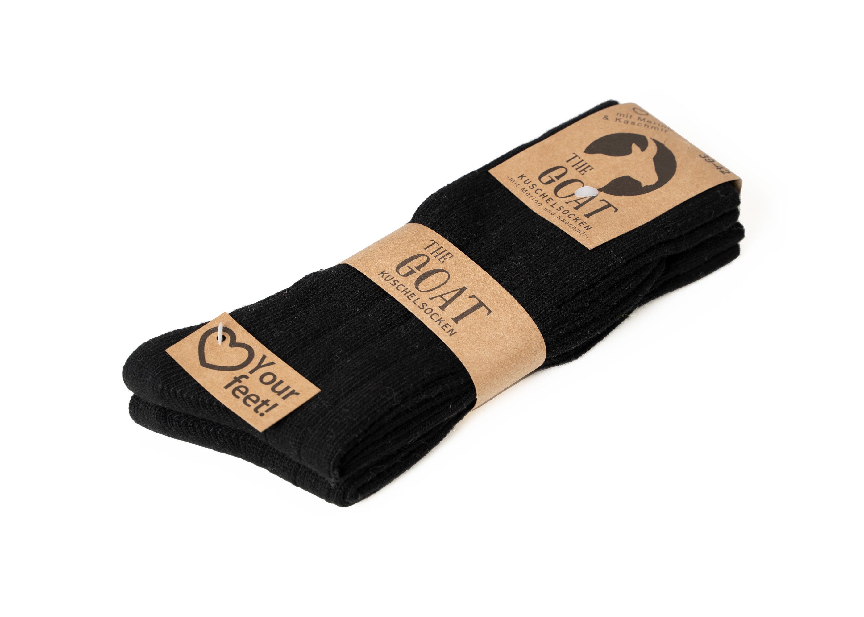 HomeOfSocks Norwegersocken 2 Paar Wollsocken, Kaschmir, unifarben, 34% (2-Paar) unifarben, druckarmer Gummibund – Bild 2 von 5