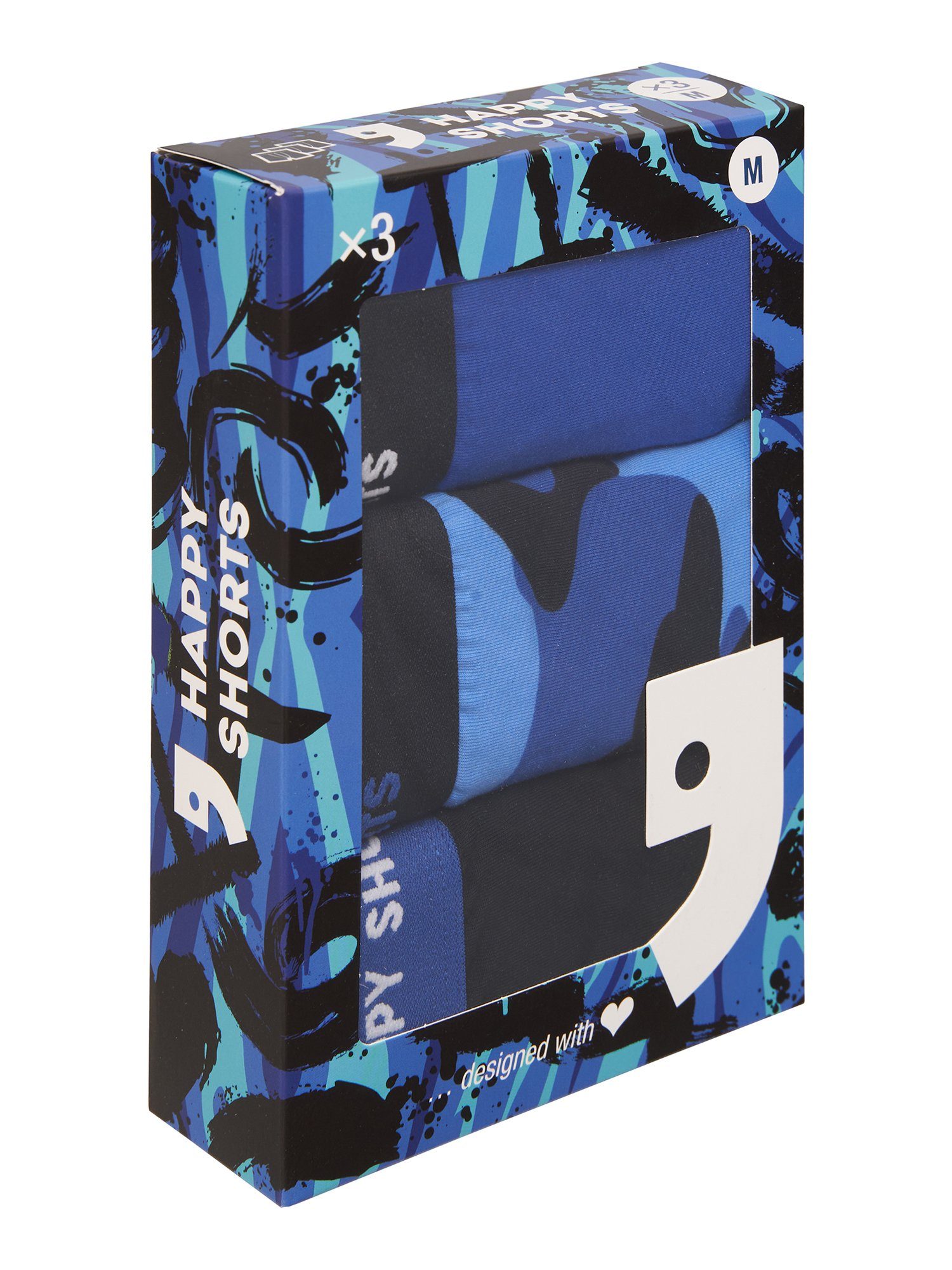 HAPPY SHORTS Retro Pants Jersey (3-St) Retro-Boxer Retro-shorts unterhose