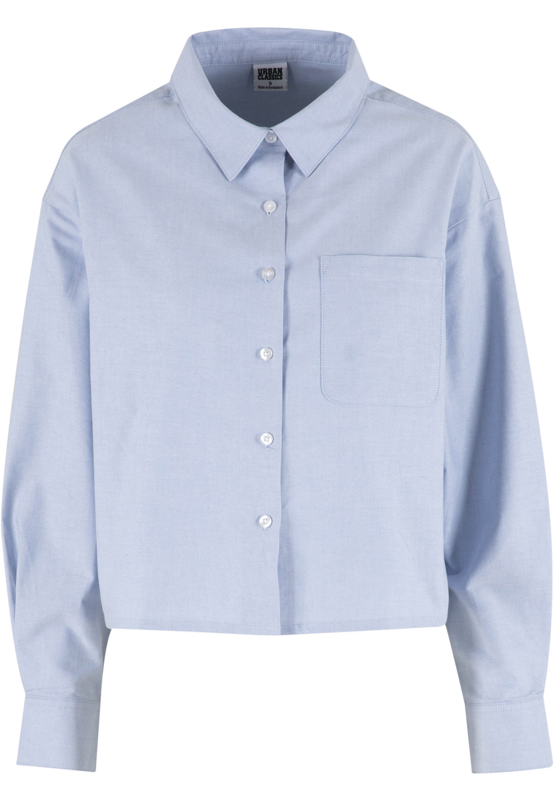 URBAN CLASSICS Langarmhemd Urban Classics Ladies Short Oxford Shirt