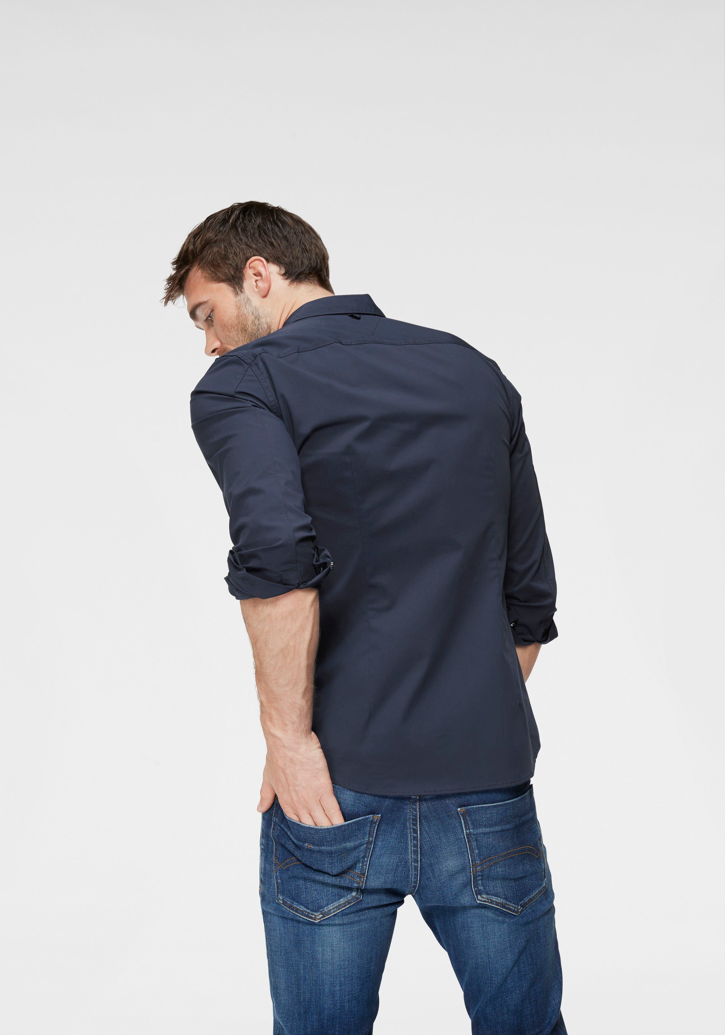 Tommy Jeans Langarmhemd Sabim Stretch Shirt Stretch Hemd, Premium, Slim Fit, mit Elasthan – Bild 2 von 5