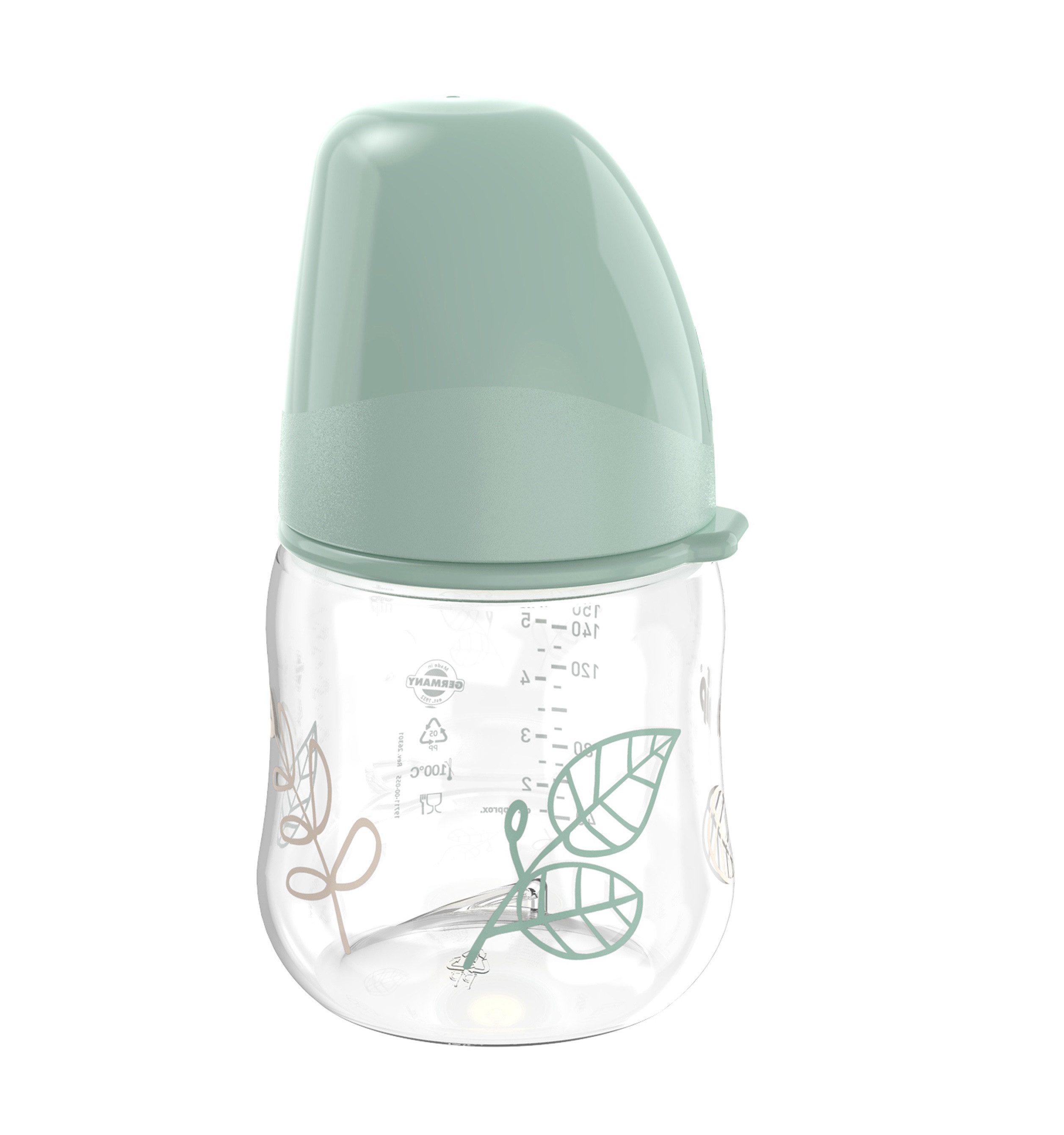 nip Babyflasche Cherry Weithals PP inkl. Weithalsflaschensauger Latex, Anti-Kolik System