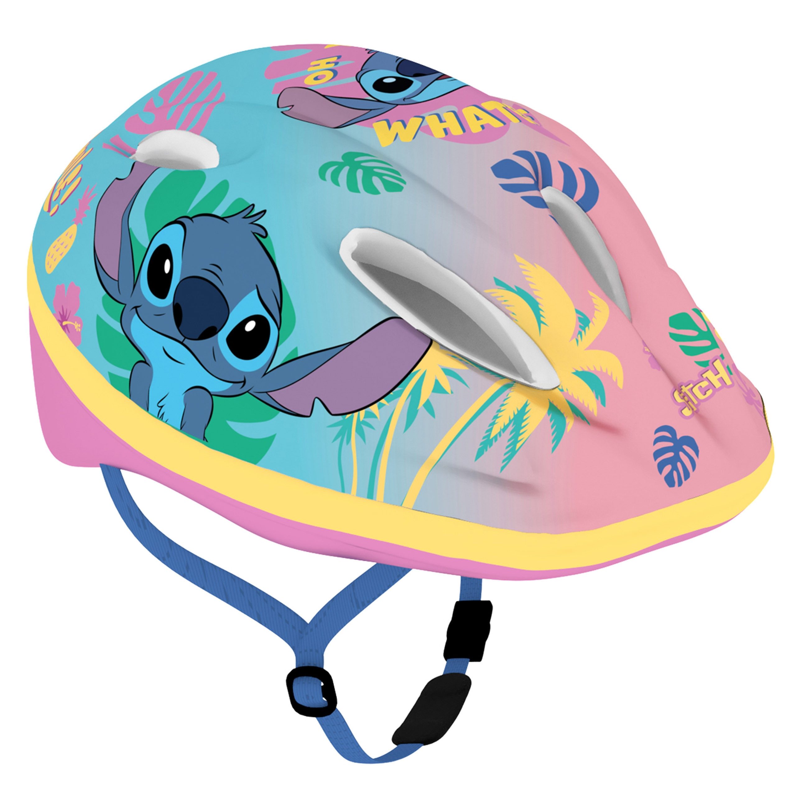 Disney Kinderfahrradhelm DISNEY Stitch Bunter Kinderfahrradhelm,Mädchen,verstellbar 52-56 cm