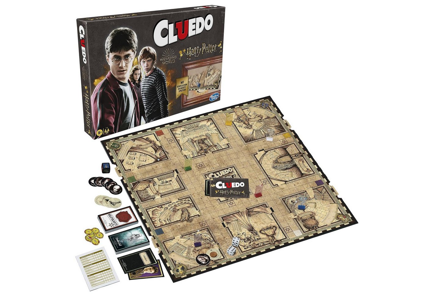 Hasbro Spiel HASBRO Cluedo Harry Potter F1240100