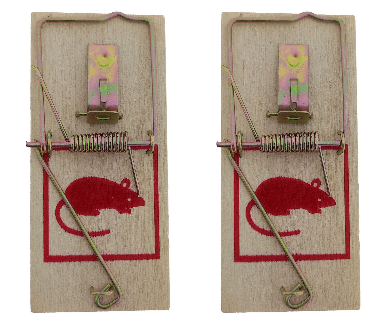 Best Choice Schlagfalle Mausefalle 2er Set Holz je 9,5x4,8cm i. Polybeutel, Holz Mäusebekämpfung Nagetierfalle