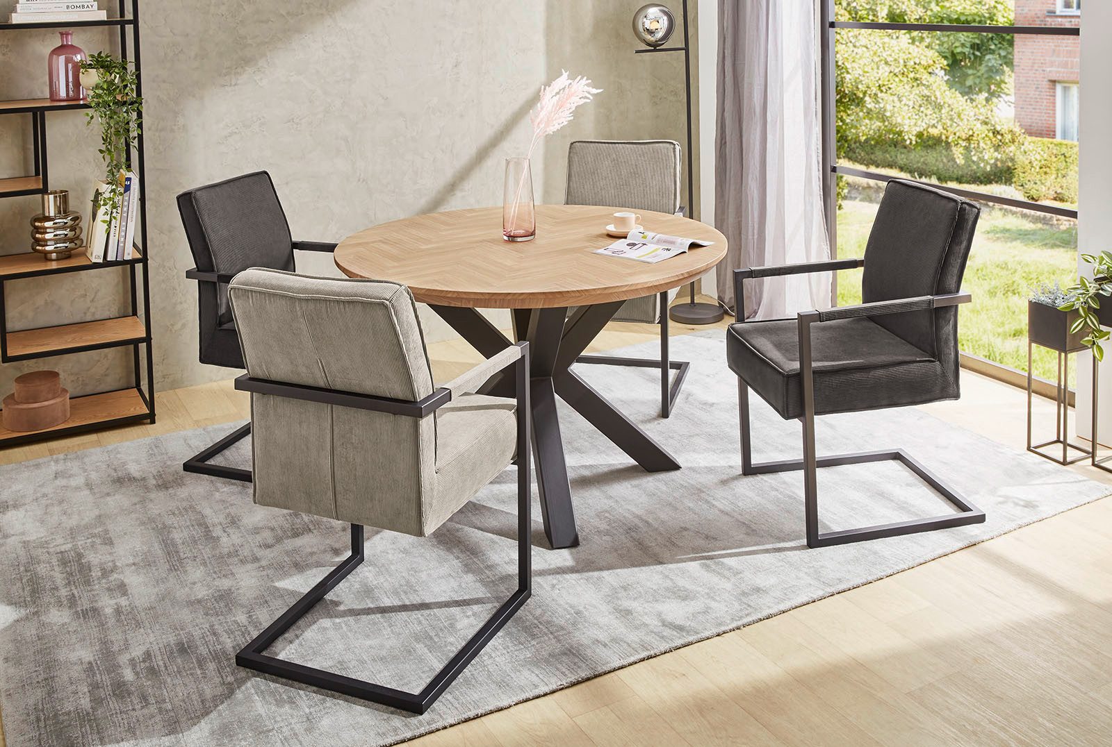 Jockenhöfer Gruppe Esstisch Oakland, rund, 120cm günstig online kaufen