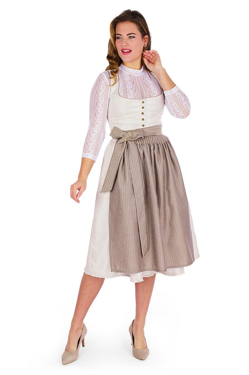 Melega Dirndlbluse Dirndlbluse - MALEA - weiß