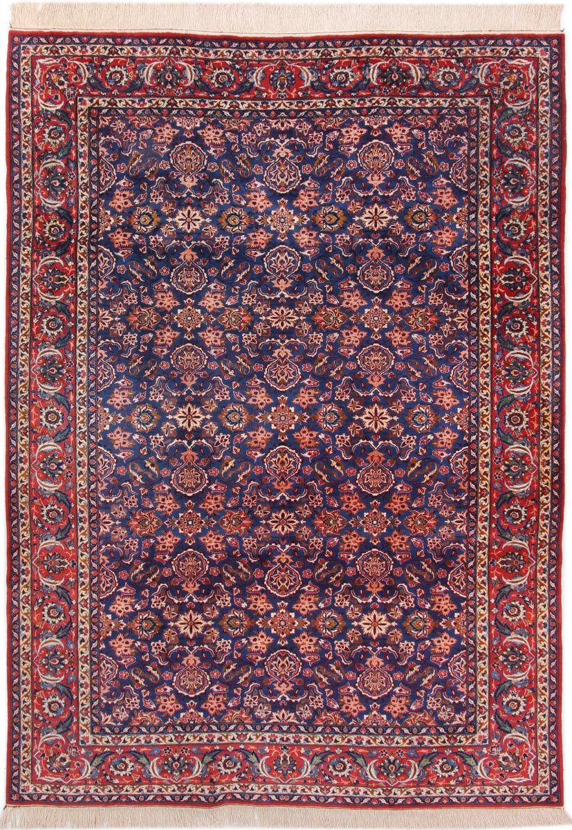 Orientteppich Isfahan Alt 220x309 Handgeknüpfter Orientteppich / Perserteppich, Nain Trading, rechteckig, Höhe: 8 mm