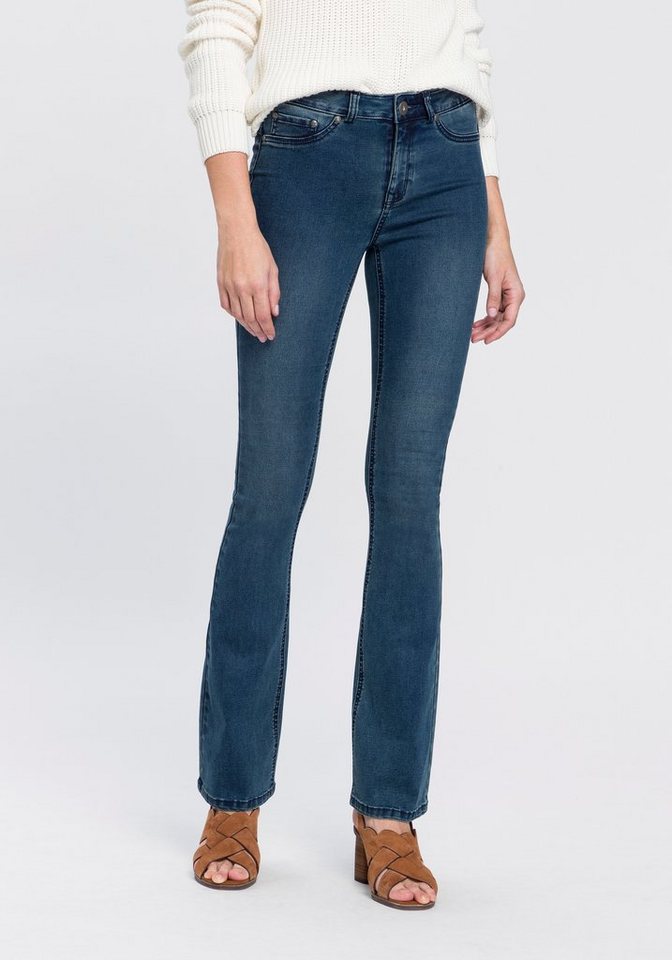 Arizona Jeans Lang-Gr.80 40 NEU Damen Destroyed Stretch Blau Used Hose Bootcut