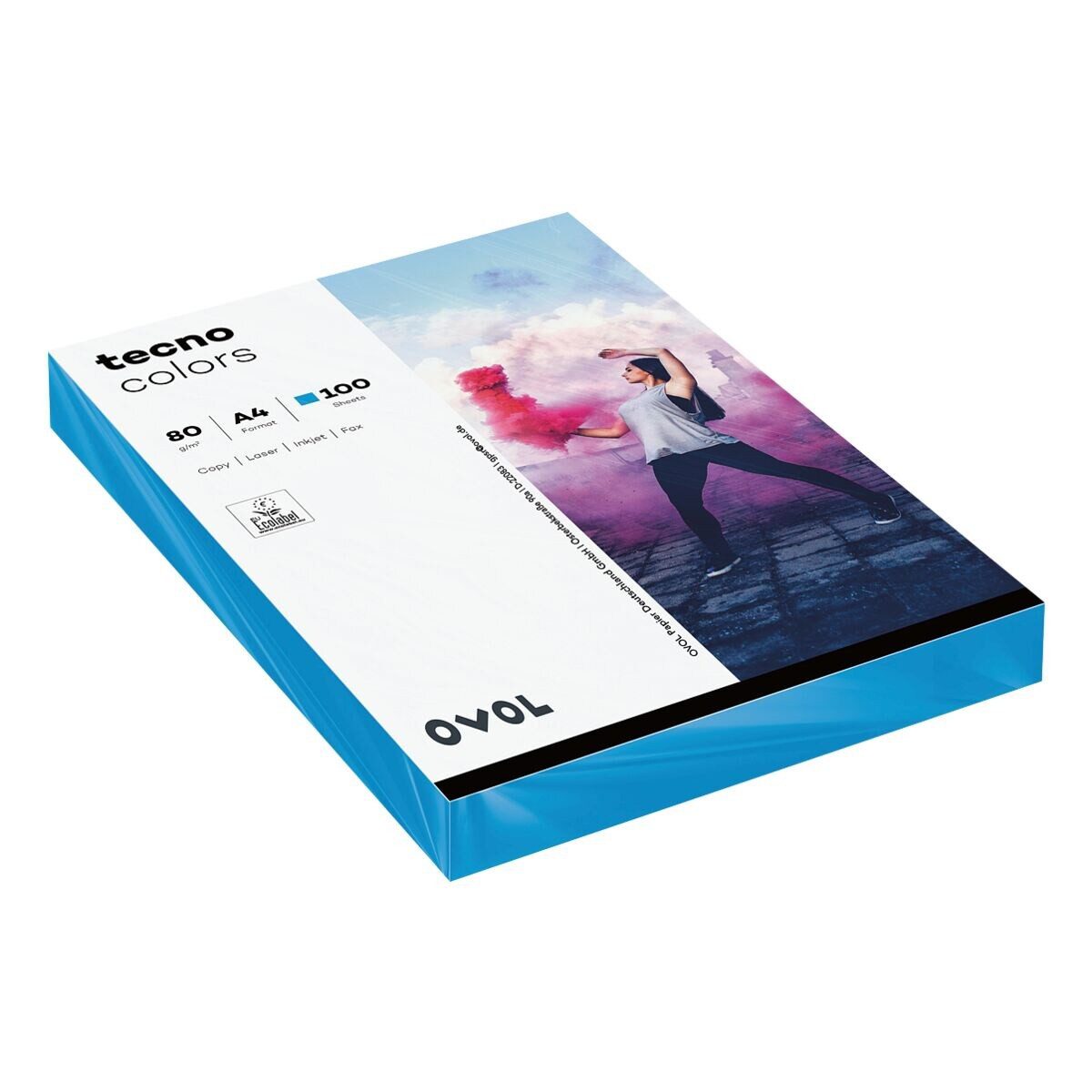 Inapa tecno Druckerpapier Rainbow, Intensivfarben, Format DIN A4, 80 g/m², Kleinpack