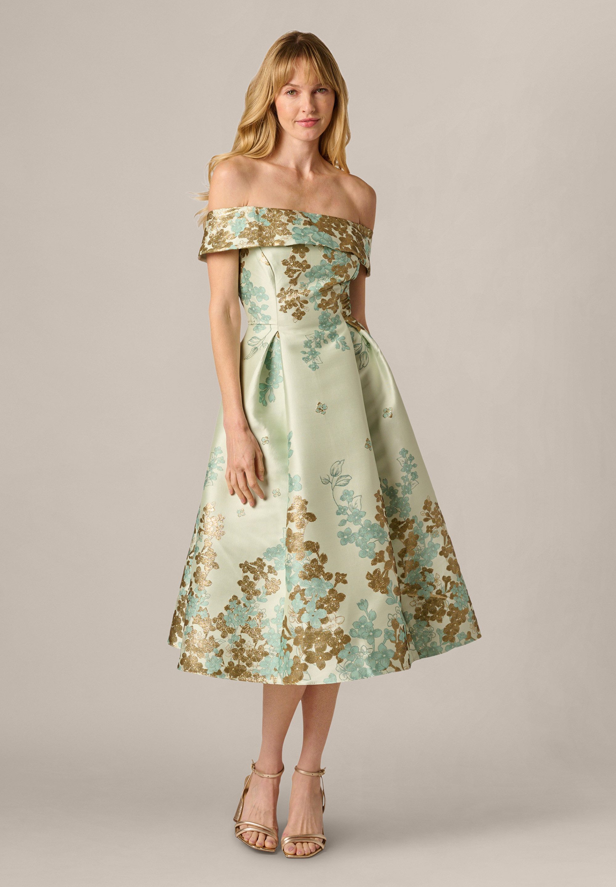 Adrianna Papell Abendkleid Petite Off Shoulder Dress Zierliches, taillierte günstig online kaufen
