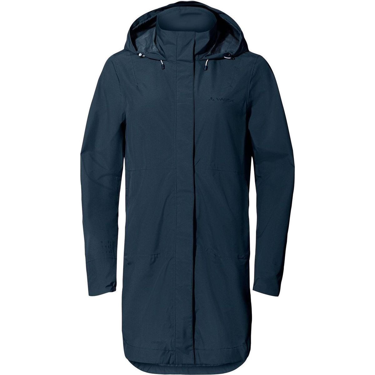 VAUDE Outdoorjacke Women's Mineo 2.5L Coat Stylischer, umweltfreundlicher Damen-Regenmantel, ideal für Stadt und