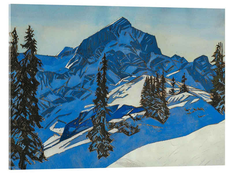 Posterlounge Acrylglasbild Carl Reiser, Alpspitze, Malerei