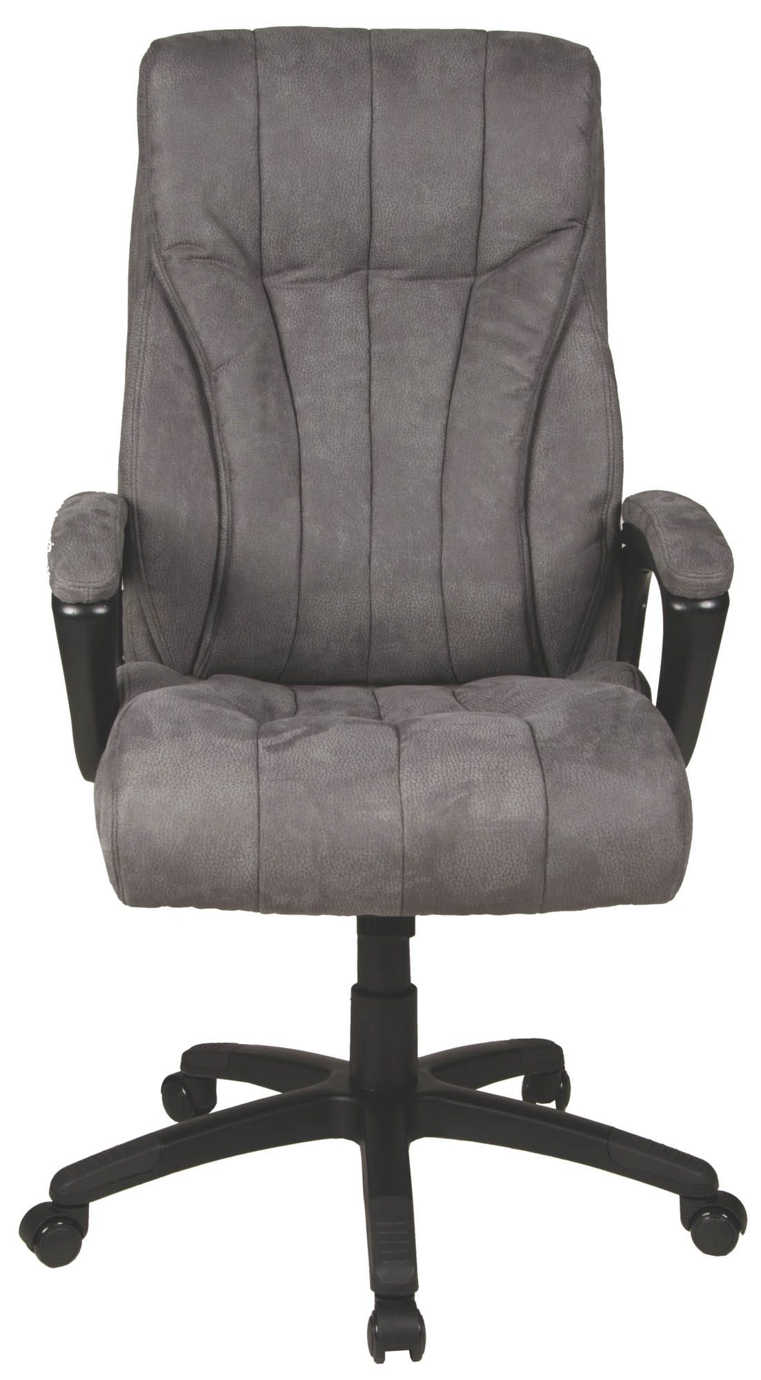 Duo Collection Chefsessel John, 150kg, grau, Mikrofaser - 68x111x68cm (BxHxT)