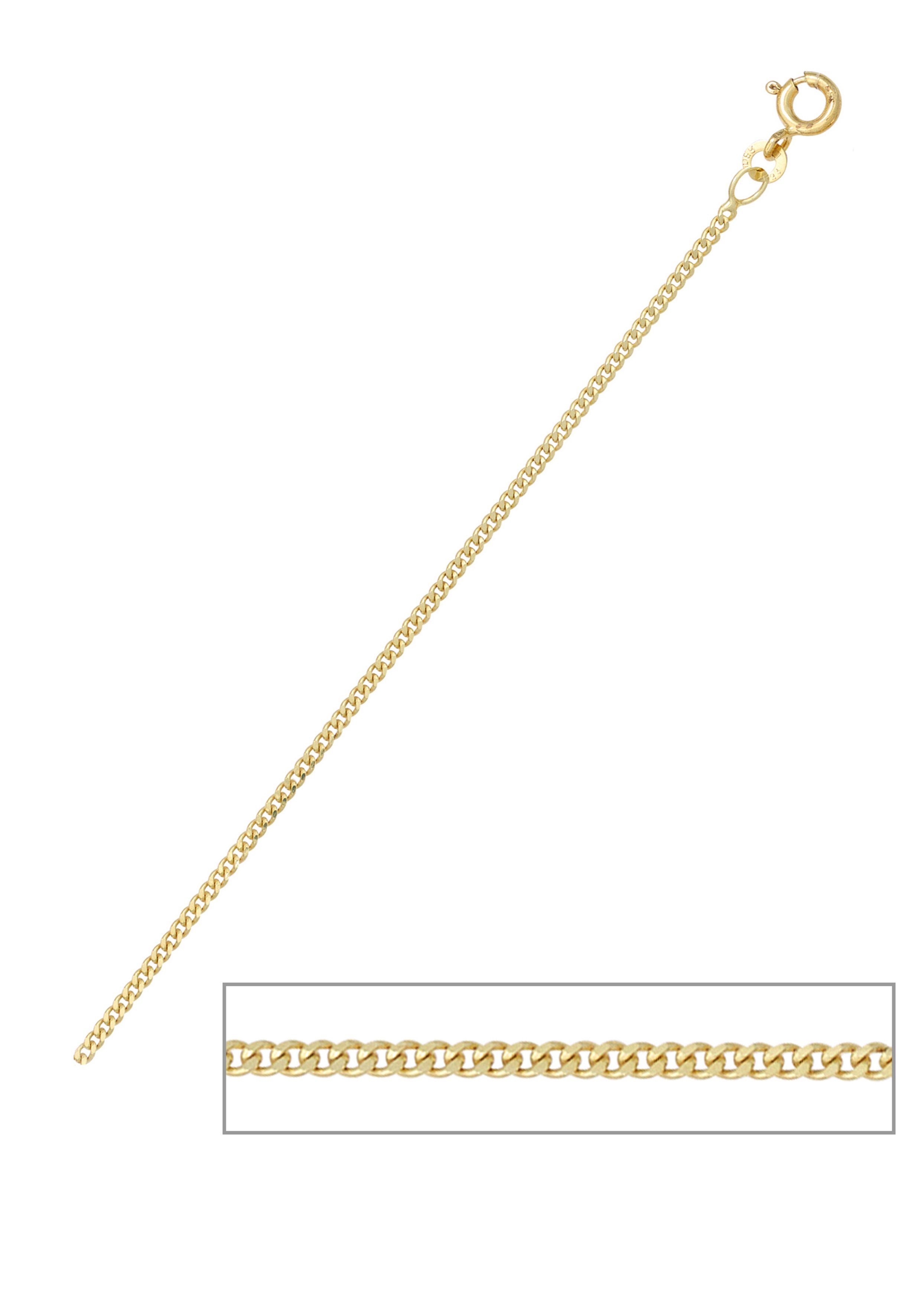 JOBO Goldkette Panzer-Kette, 585 Gold 45...