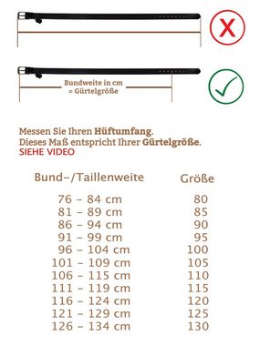 Cartvelli Ledergürtel Cartvelli Herren Ledergürtel Made in Germany 40mm inkl. Geschenkbox Vollleder, Umweltfreundlich gegerbt, Made In Germany, Geschenkbox