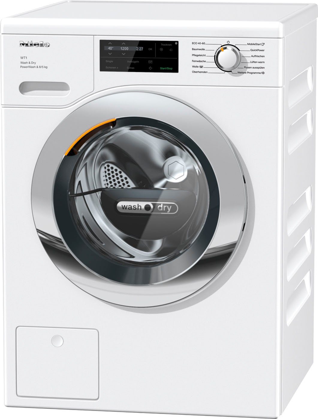 Miele Waschtrockner WTI360WPM, 5 kg, 8 kg, 1600 U/min, unterbaufähig, Single Wash&Dry