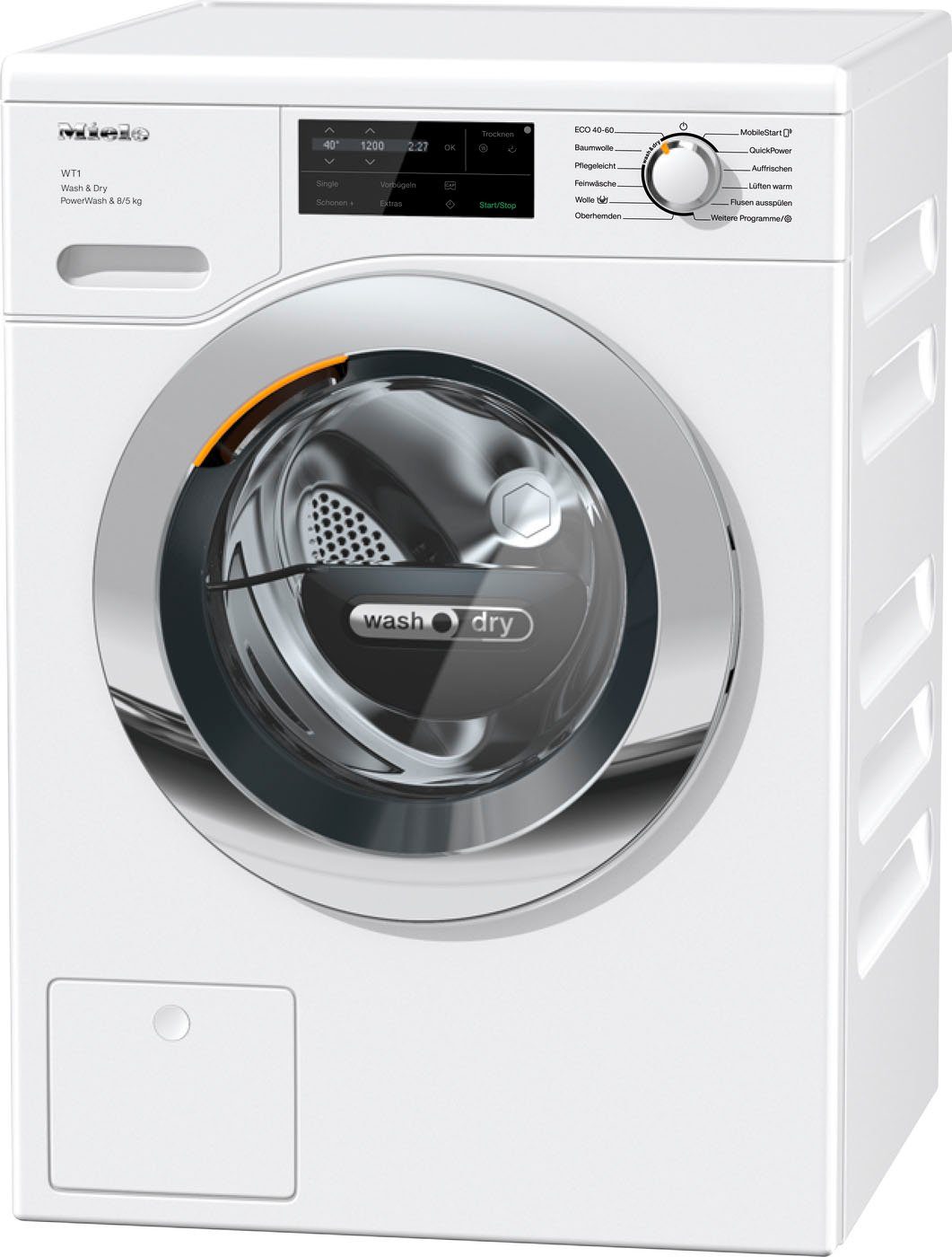 Miele Waschtrockner WTI360WPM, 5 kg, 8 kg, 1600 U/min, unterbaufähig,  Single Wash&Dry