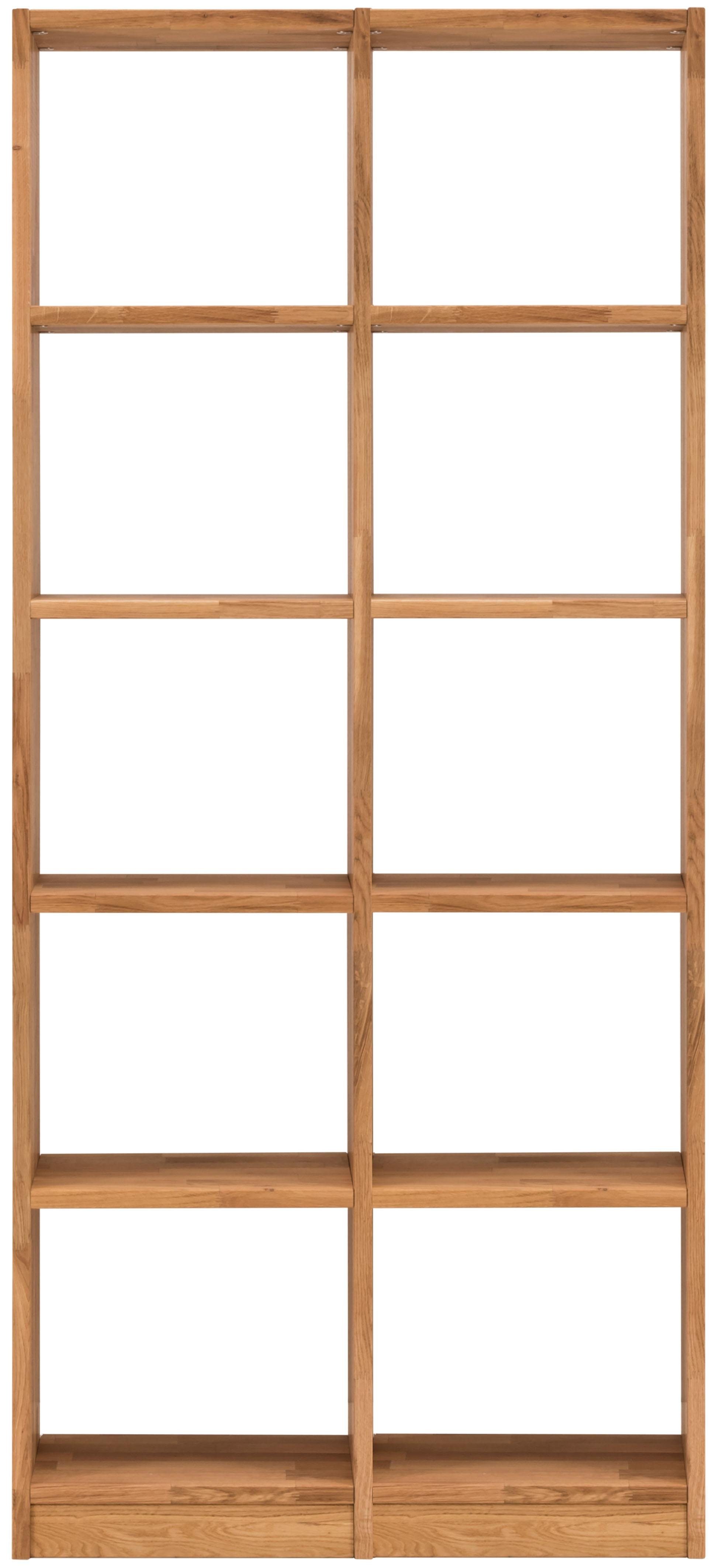 Home affaire Regalelement Ecko, aus massivem Wildeichenholz, Breite 92 cm, mit 10 Fächern. Reduzierter Preis € 1.198,66. Unverbindliche Preisempfehlung € 1.745,00