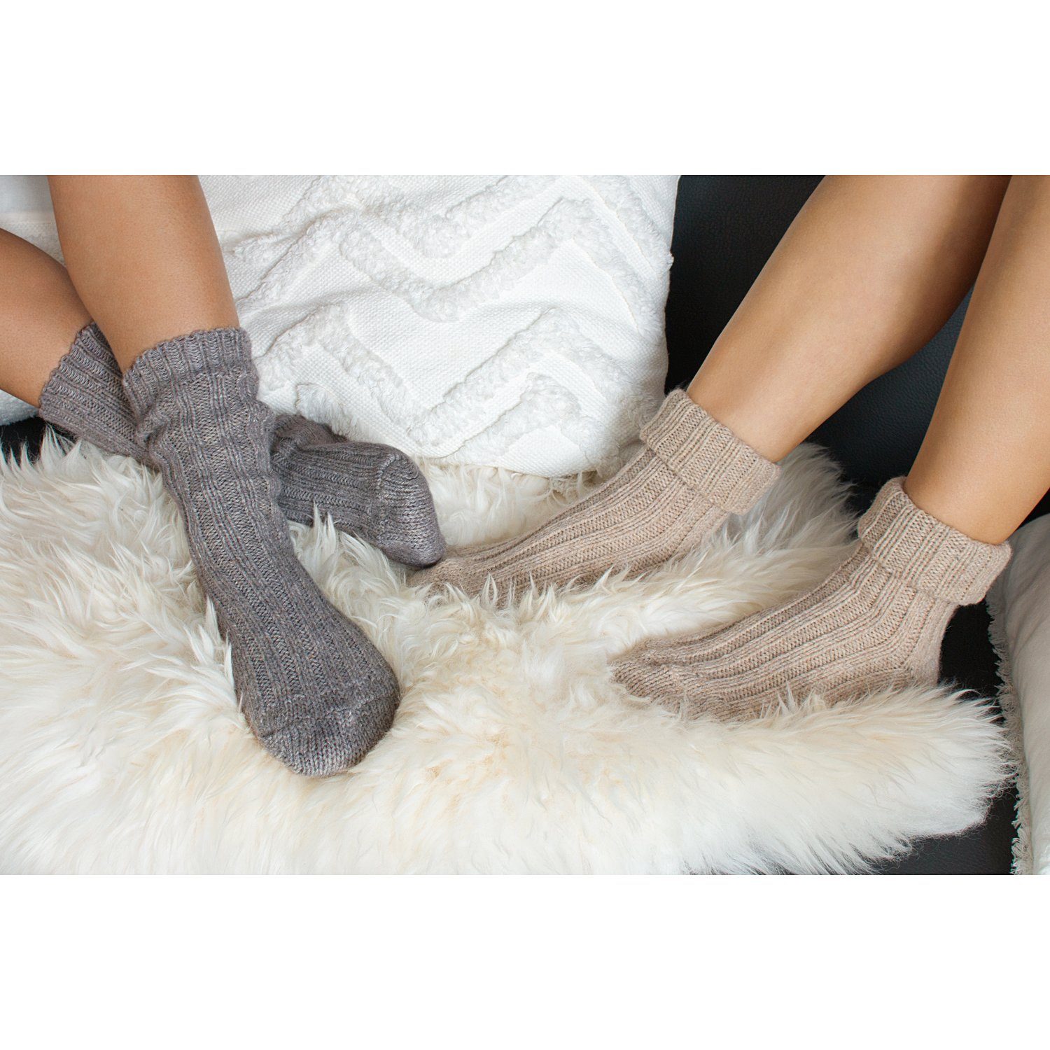 Natur Thermosocken Beige Alpaka Winter Herren celodoro mit Damen & Wollsocken Socken