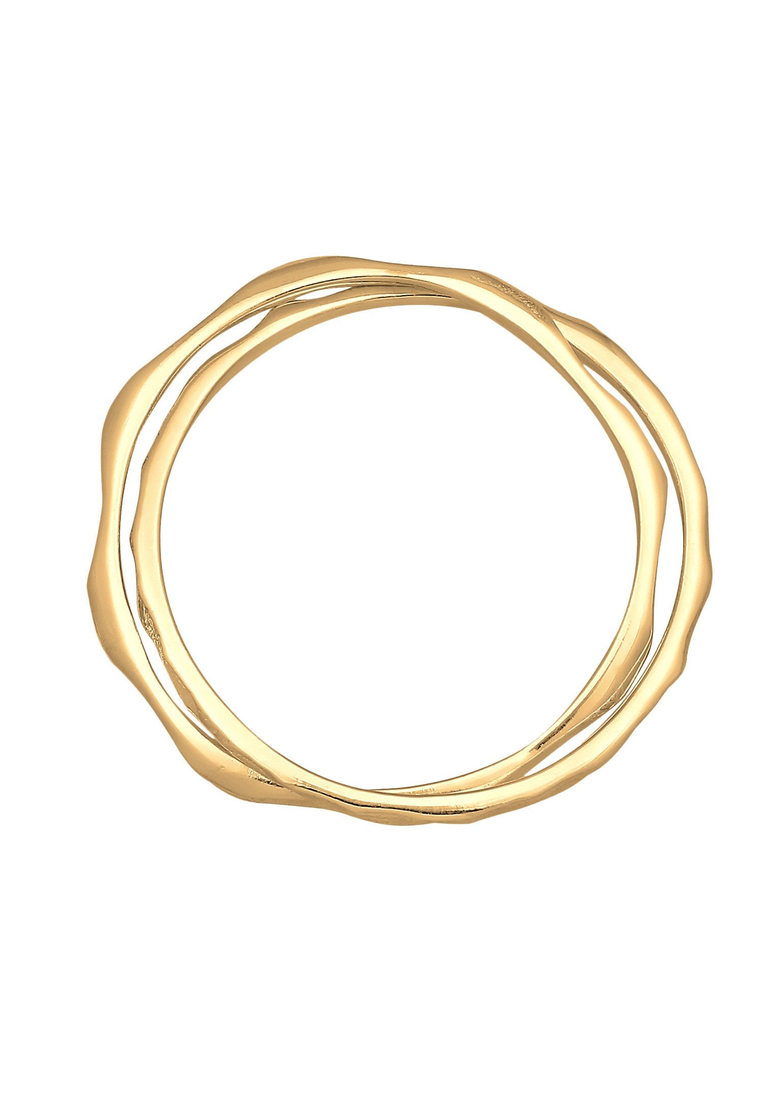 Elli Fingerring Wickelring Handmade Vintage Style 925 Silber, Geo