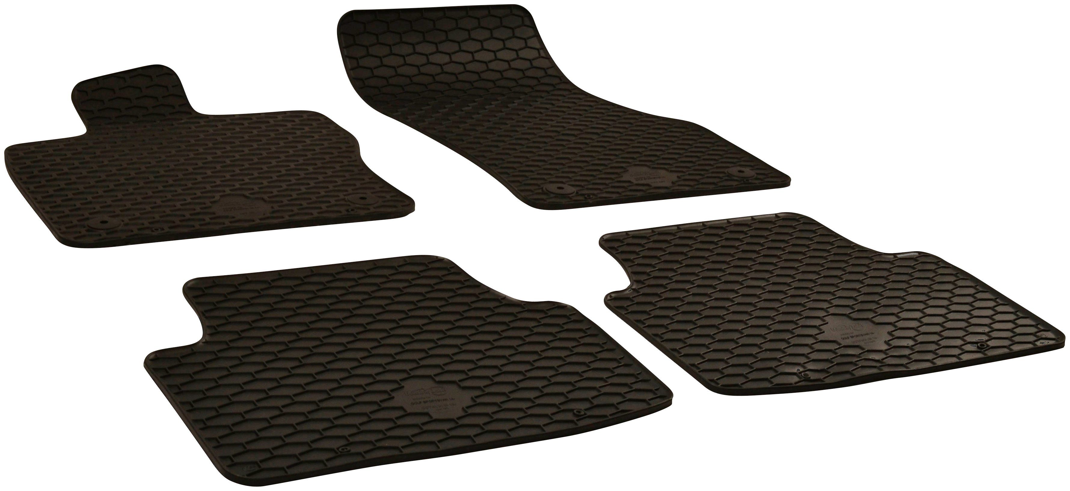 WALSER Passform-Fußmatten (4 St), für VW Golf Sportsvan Schrägheck, für VW Golf Sportsvan 02/2014-Heute