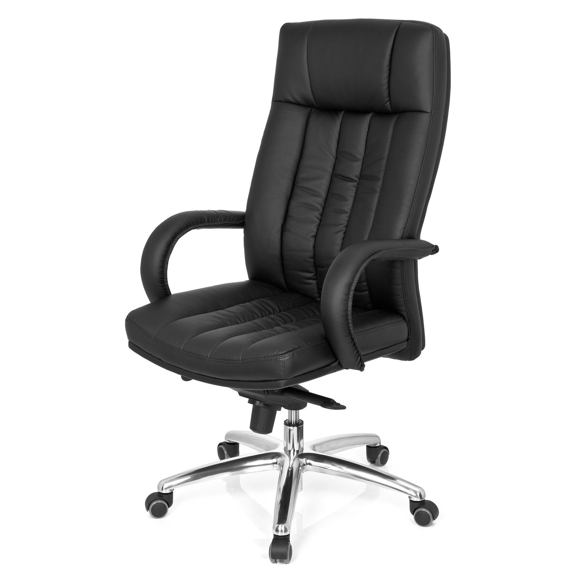 XXL 300 St), (1 mit Kunstleder XXL Chefsessel Drehstuhl hjh OFFICE G Armlehnen ergonomisch Bürostuhl Schwarz Drehstuhl