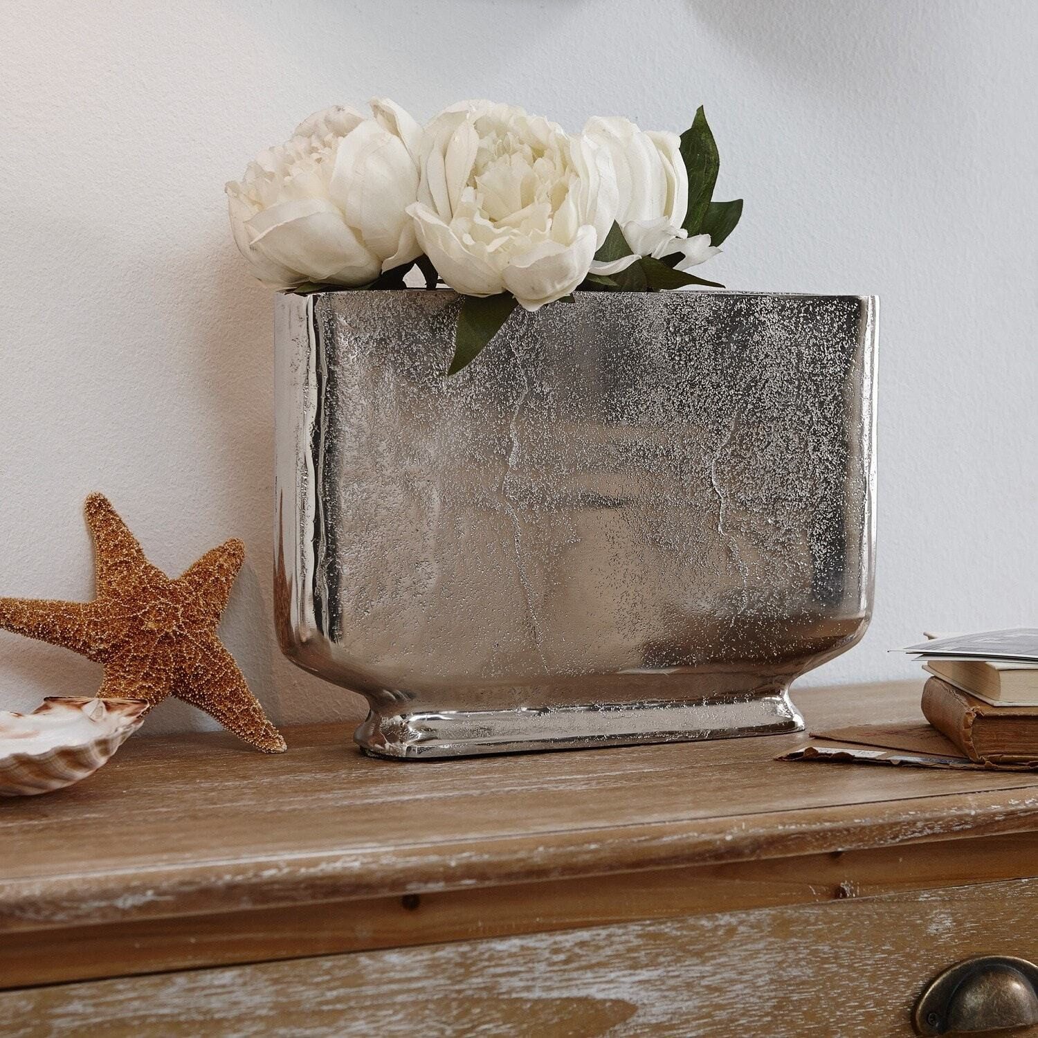 Mirabeau Tischvase Vase Tabita silber günstig online kaufen