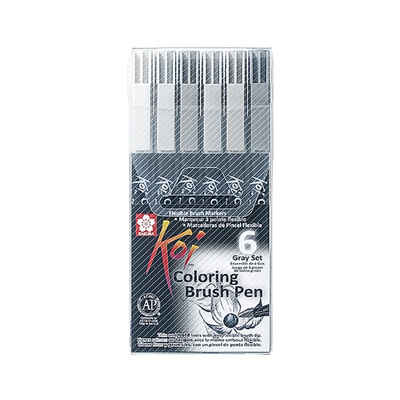 Sakura Pinselstift »Pinselstift Koi Coloring Brush-Set«, 6 Farben