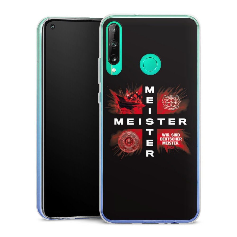 DeinDesign Handyhülle Bayer 04 Leverkusen Meister Offizielles Lizenzprodukt, Huawei P40 Lite E Slim Case Silikon Hülle Ultra Dünn Schutzhülle