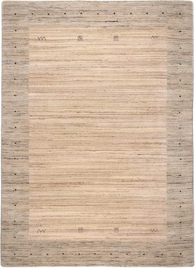 Wollteppich Lori Dream 1, THEKO, rechteckig, Höhe: 16 mm, Handweb Teppich, reine Wolle, handgewebt, mit Bordüre