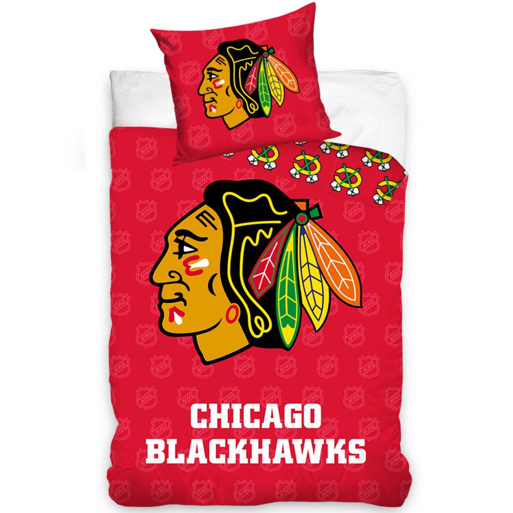 Chicago Blackhawks Bettwäsche Chicago Blackhawks Bettwäsche 135 x 200 cm